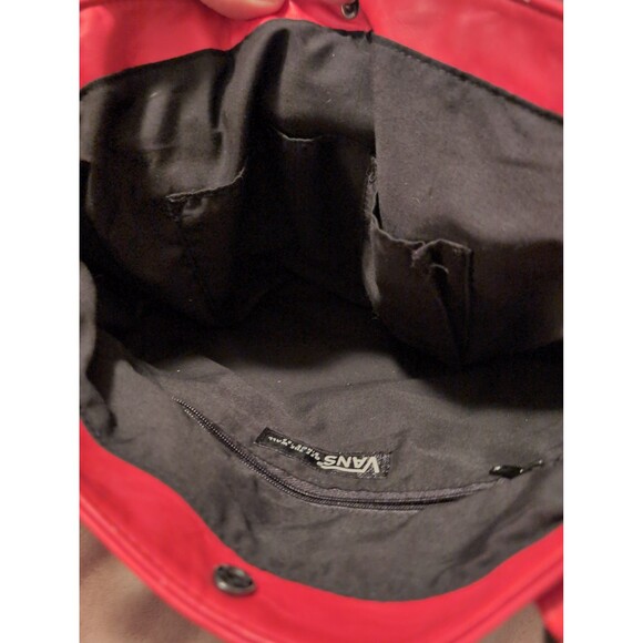 VANS off the wall red leather bag - Picture 5 of 5